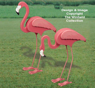 3D Life-Size Flamingos Woodcrafting Pattern
