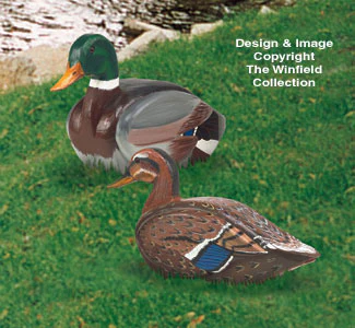 3D Life Size Mallard Ducks Woodcraft Pattern