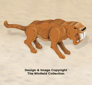 3D Saber Tooth Tiger Pattern