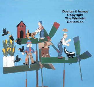 5 Wild Action Whirligigs 2 Wood Project Plan
