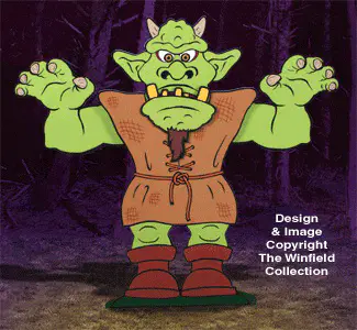 Angry Action Ogre Woodcraft Pattern