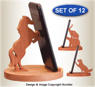 Animal Cell Phone Stands Pattern Set - Downloadable