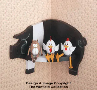 Animal Corner Shelves Woodcraft Pattern(F)