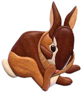 Baby Cottontail Rabbit Intarsia Project Pattern
