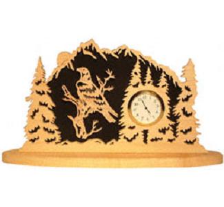 Bald Eagle Forest Mantel Clock Project Pattern