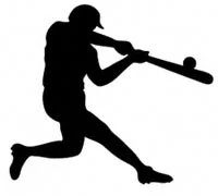 Baseball Batter Shadow Wood Pattern(F)
