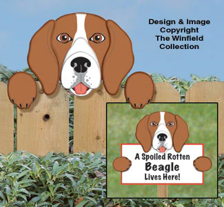 Beagle Fence Peeker Pattern