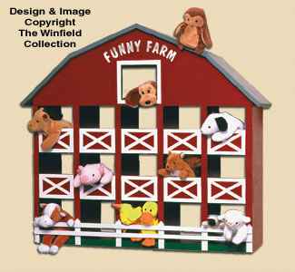 Bean Bag Animal Barn Woodcraft Pattern(F)