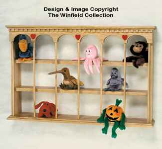 Bean Bag Animal Shelf Woodcraft Pattern(F)