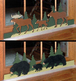 Bear & Moose Sliding Door Locks Pattern(F)