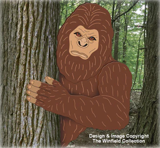Bigfoot Tree Peeker Woodcraft Pattern