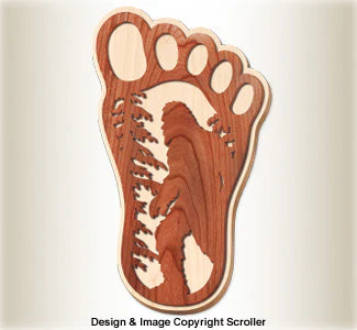 Bigfoot Wall Plaque Scroll Saw Pattern