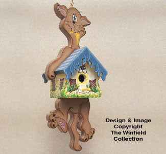 Birdhouse Kitty "Homer"   Woodcraft Pattern(F)