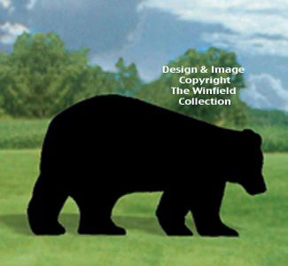Black Bear Shadow Woodcrafting Pattern