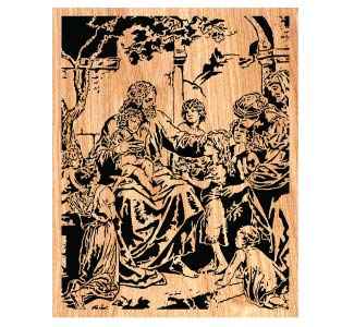 "Bless the Children" Scrolled Wall Art Scroll Saw Pattern