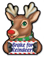 Brake for Reindeer Magnet