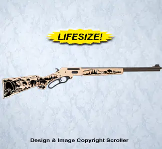 Buffalo Rifle Wall Art Pattern