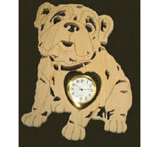 Bull Dog Mini-Clock Project Pattern
