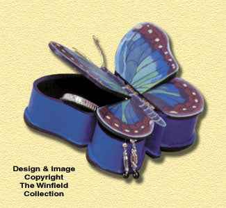 Butterfly Jewelry Box Wood Pattern(F)
