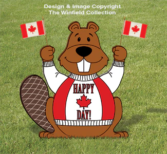 Canada Beaver Flag Holder Pattern