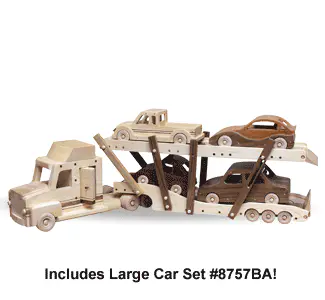Car Carrier Truck and Trailer Pattern - Downloadable