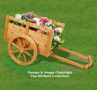 Cedar Cart Planter Woodworking Pattern