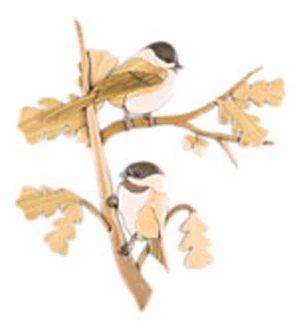 Chickadees Intarsia Pattern