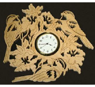 Chickadees Songbird Wall Clock Project Pattern