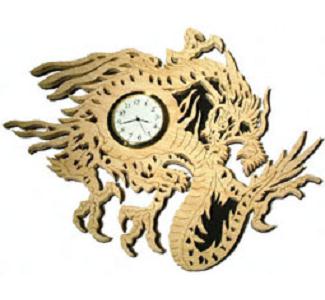 Chinese Dragon Wall Clock #2  Project Pattern