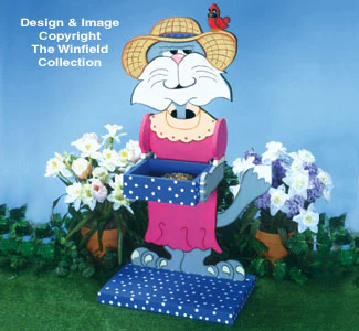 Clever Cat Bird Feeder Pattern(F)
