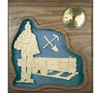Coal Miner Clock Plaque Project Pattern
