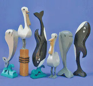 Compound Cut Aquatic Animals Scroll Saw Pattern