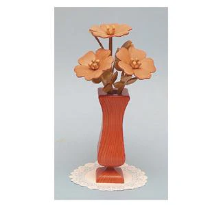 Compound Cut Wild Roses & Vase Project Pattern