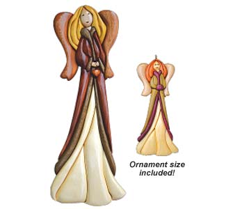 Country Angel Intarsia Design Pattern
