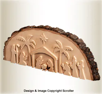 Country Round Nativity Pattern