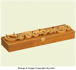 Cribbage Board Box Pattern #1