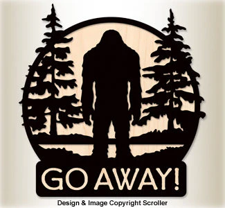 Customizable Bigfoot Wall Sign Pattern