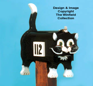 Cute Kitty Mailbox Woodcraft Pattern(F)