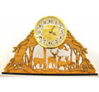 Deer in the Run Mantel Clock Project Pattern