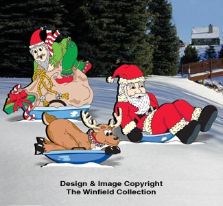 Downhill Sledding Pattern Set