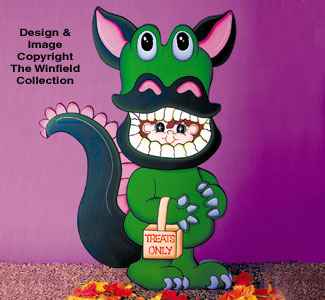 Dragon Trick Or Treater Woodcraft Pattern(F)