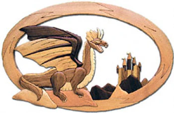 Dragons and Castle Intarsia Project Pattern(F)