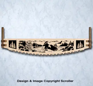 Eagle Crosscut Saw Wall Art Pattern