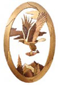 Eagle Domain Oval Intarsia Project Pattern(F)