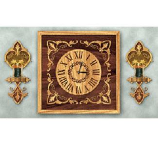 Elegant Wall Clock & Sconce Set Project Pattern