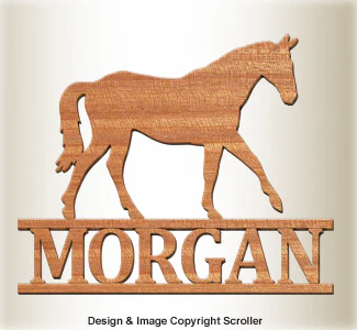 Equine Wall Plaque Design Pattern
