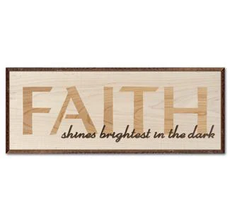 FAITH Inlay Wall Decor Project Pattern