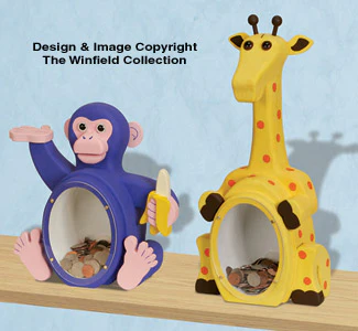 Fat Chimp & Giraffe Coin Banks Pattern