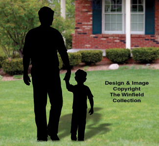 Father and Son Shadow Wood Pattern