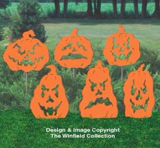 Fearsome Pumpkins Shadow Wood Pattern